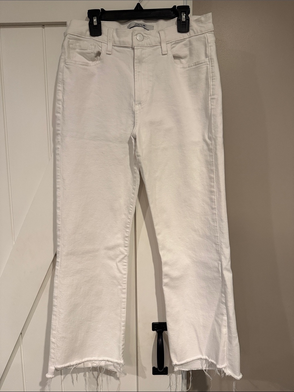 Joe’s White High-Rise Straight Crop Jeans size 29